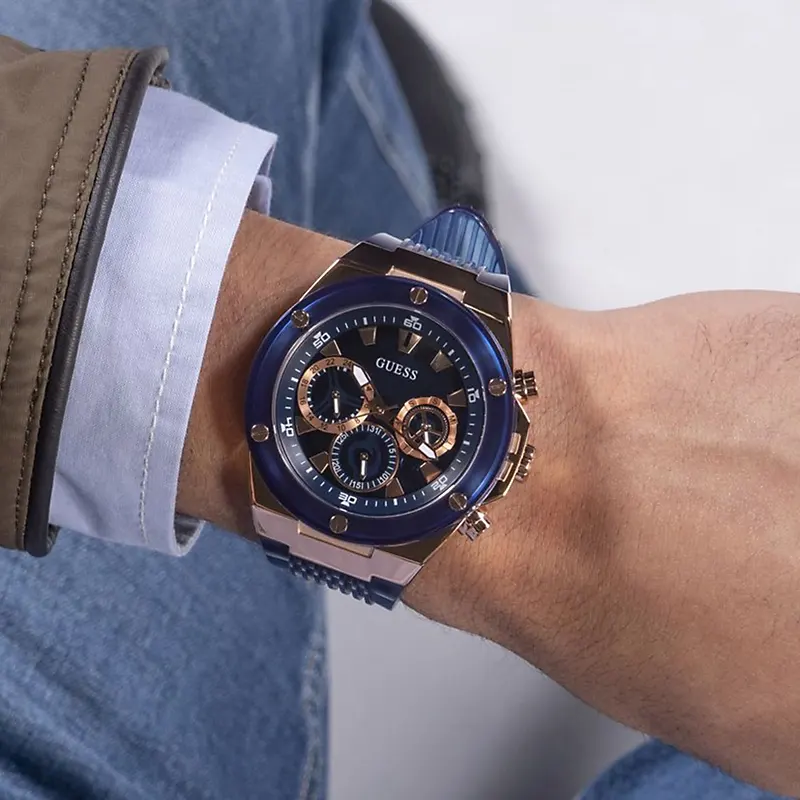 Guess Poseidon Multifunction Quartz Blue Dial Men’s Watch- GW0425G3